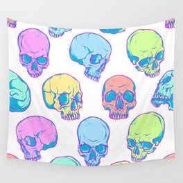 Colored skulls Wall Tapestry