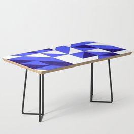 Amazing Blue Triangles Coffee Table