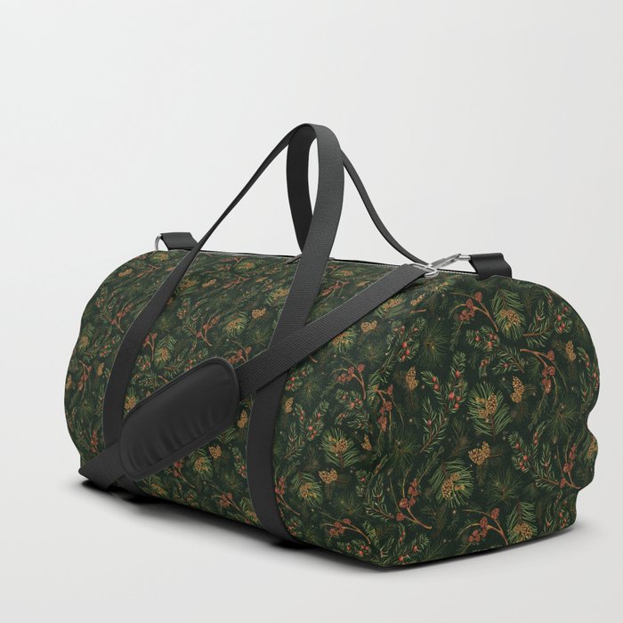 Christmas Spruce Dark Green Duffle Bag