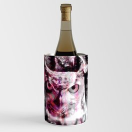 Forest Owl Painting Wine Chiller