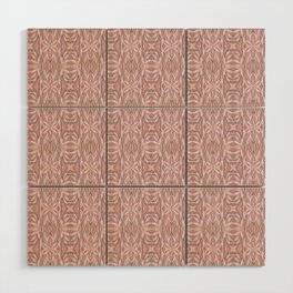 Tile Print- Monochrome Pink Wood Wall Art