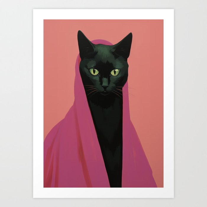 Pink Cocoon: Enveloped in Mystery Art Print