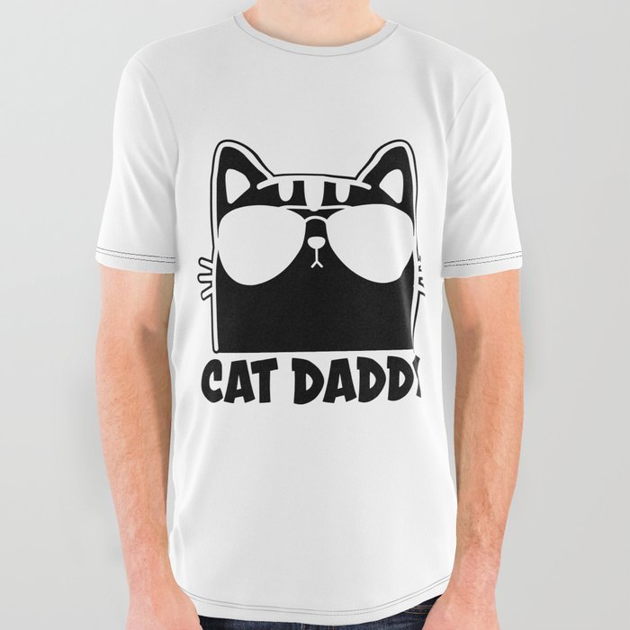 Cat Daddy All Over Graphic Tee