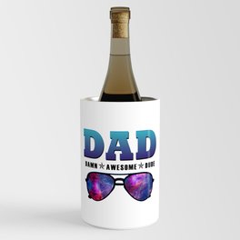 Dad damn awesome dude funny Fathersday 2022 gifts Wine Chiller