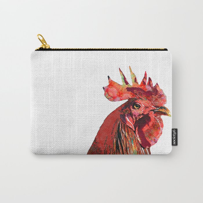 Red Rooster Chicken Art by Sharon Cummings Carry-All Pouch