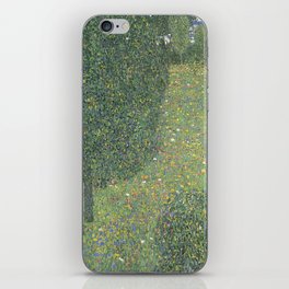 Gustav Klimt - Landscape Garden (Meadow in Flower) 1906 iPhone Skin