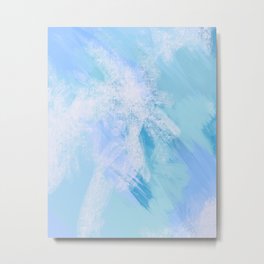 Endless Blue Abstract  Metal Print
