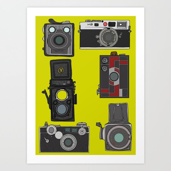 Cameras Art Print