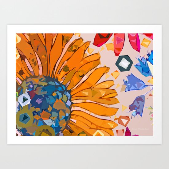 Paint by flower Art Print