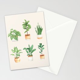 House Plants: Watercolor Edition Stationery Card