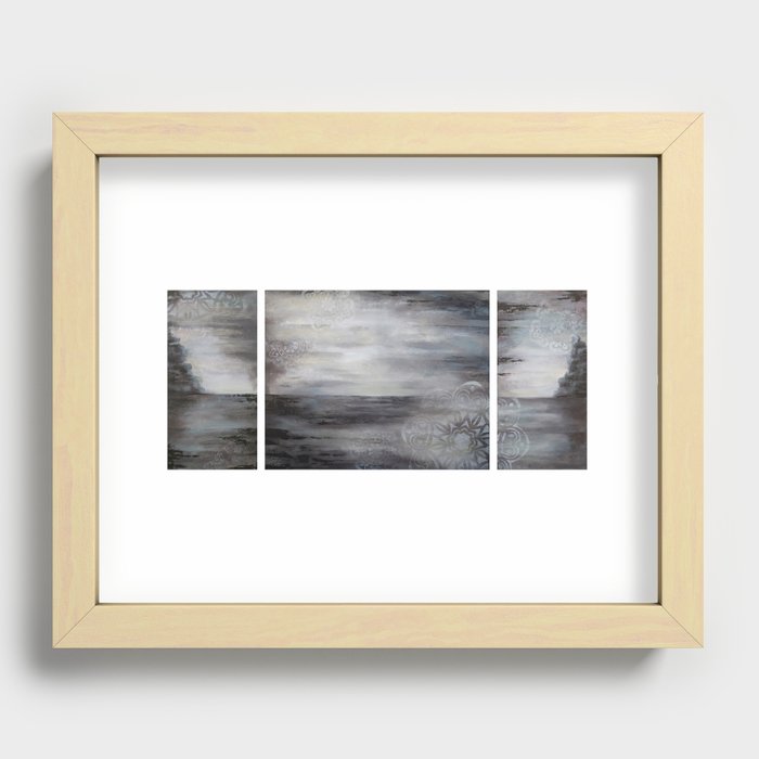 Dawn Triptych Recessed Framed Print