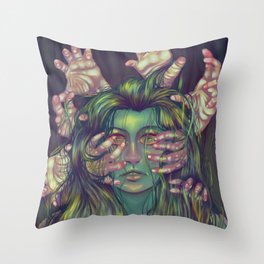 The Nightmare Reaches For You Throw Pillow