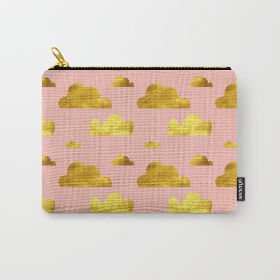 Gold Clouds Carry-All Pouch