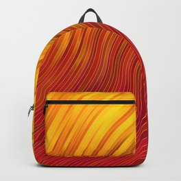 stripes wave pattern 2 with lines vee Backpack | Curve, Dynamic, Pattern, Movement, Swirling, Lines, Wavylines, Wave, Wavy, Striped 