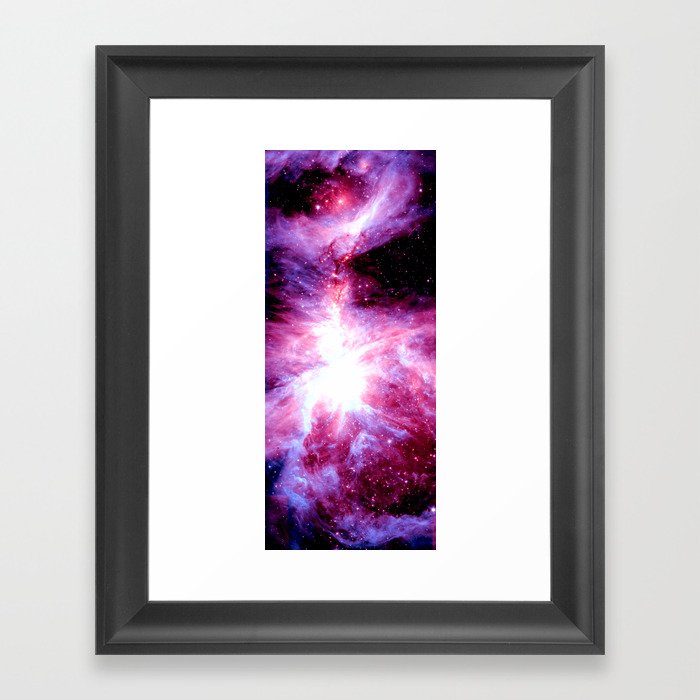 Orion nebula Fuchsia Purple  Framed Art Print