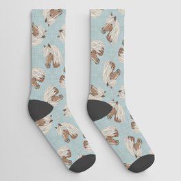 Haflinger Pony Blue Socks