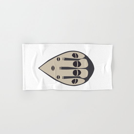 African Tribal Mask No. 5 Hand & Bath Towel