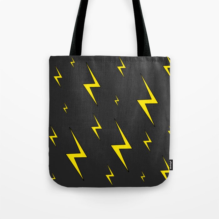 Lightning Bolt Pattern Tote Bag