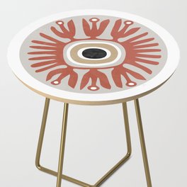 Boho circular art Side Table