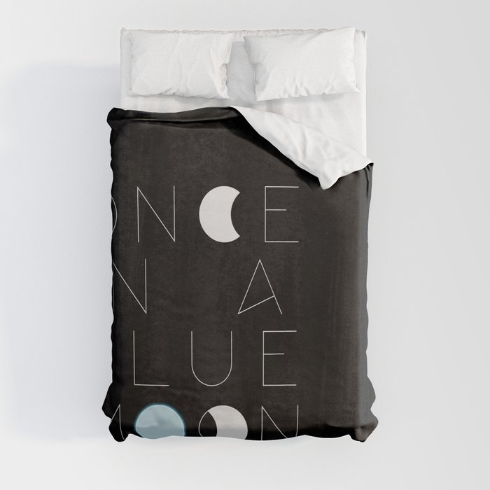 Once In A Blue Moon Duvet Cover