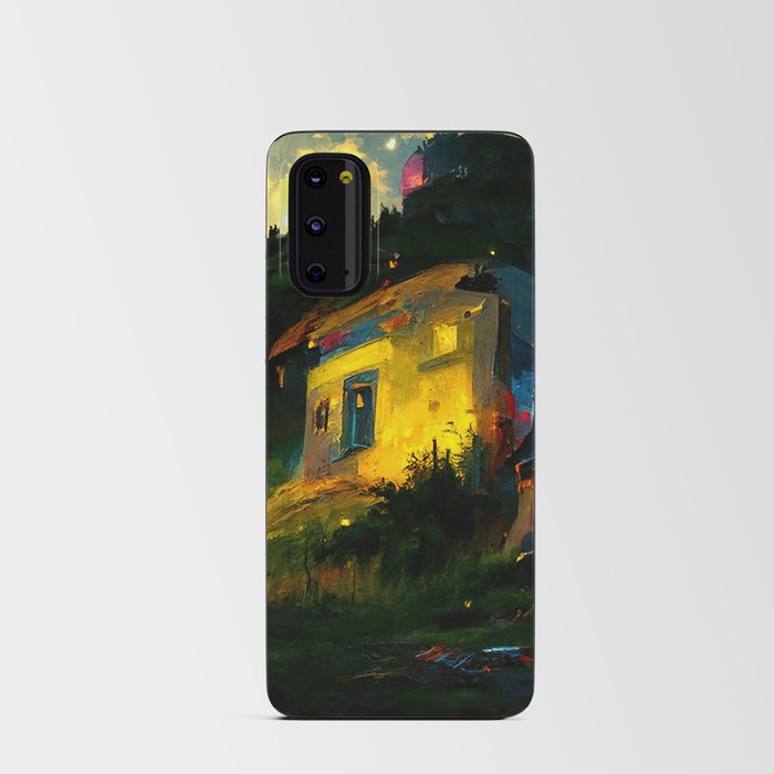 A fairy landscape, a magical night Android Card Case