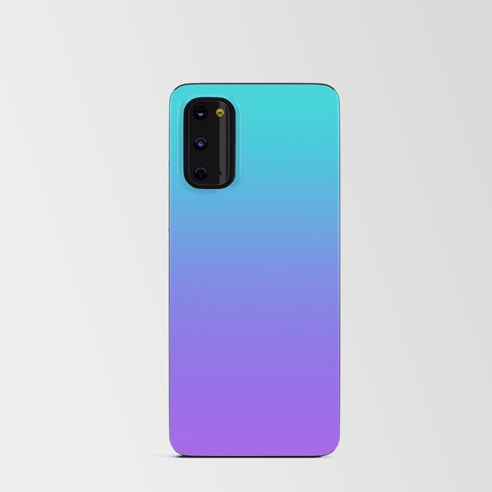 Aqua Teal to Lilac Gradient Android Card Case