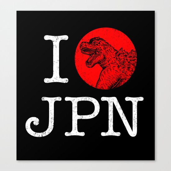 I Love Japan Canvas Print