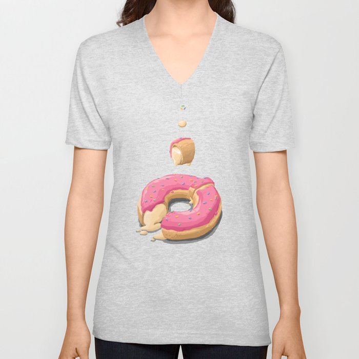Donut V Neck T Shirt