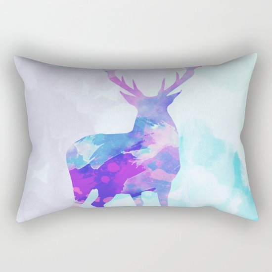Abstract Deer II Rectangular Pillow