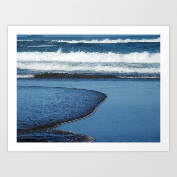 Ebb And Flow Art Print By Lcecka Society6