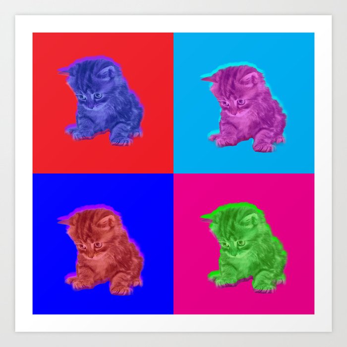 POP Cats Art Print
