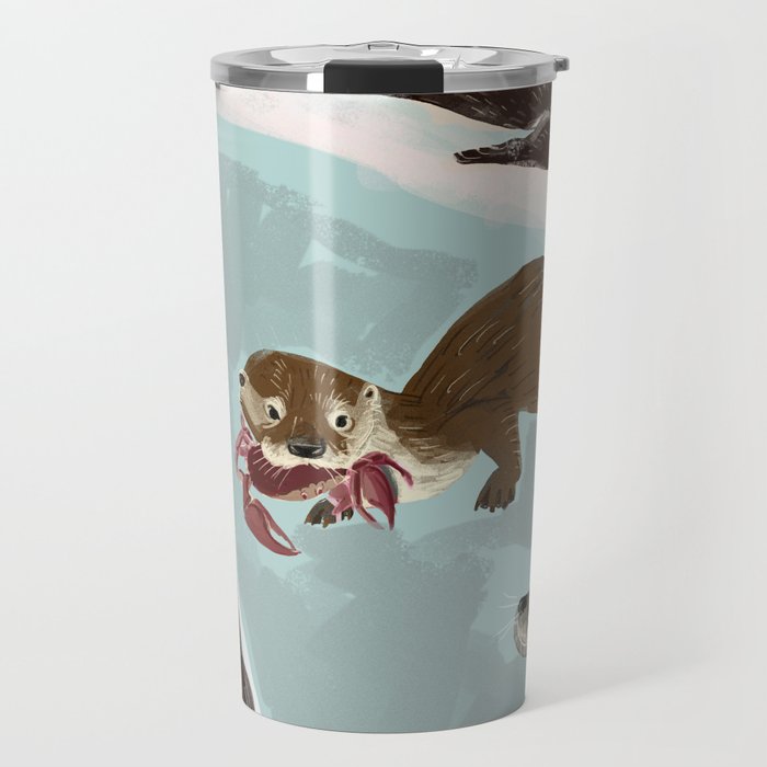 New World otters Travel Mug