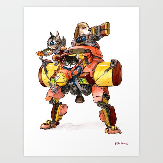 The Light Assault Walker Art Print
