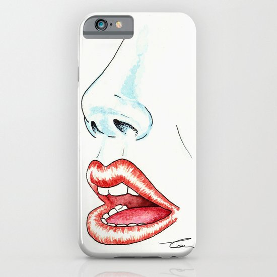 Watercolor Lips iPhone & iPod Case