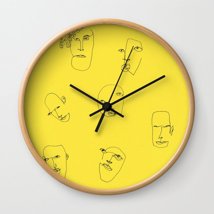 Feeling yellow Wall Clock