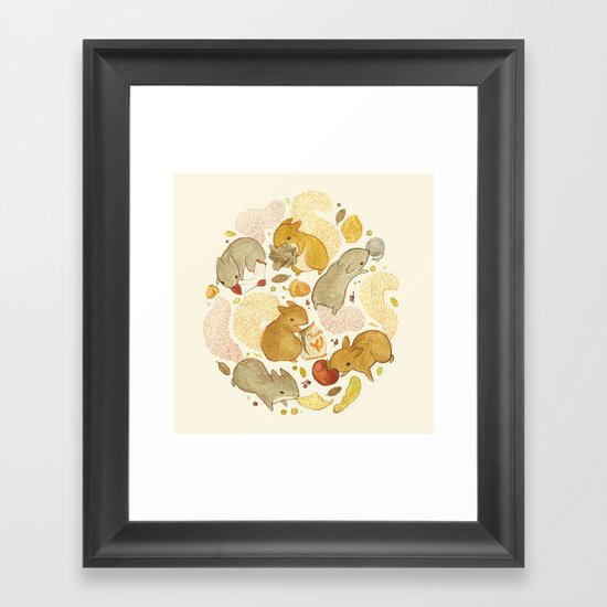 Things Squirrels Probably Shouldn't Be Eating Framed Art Print