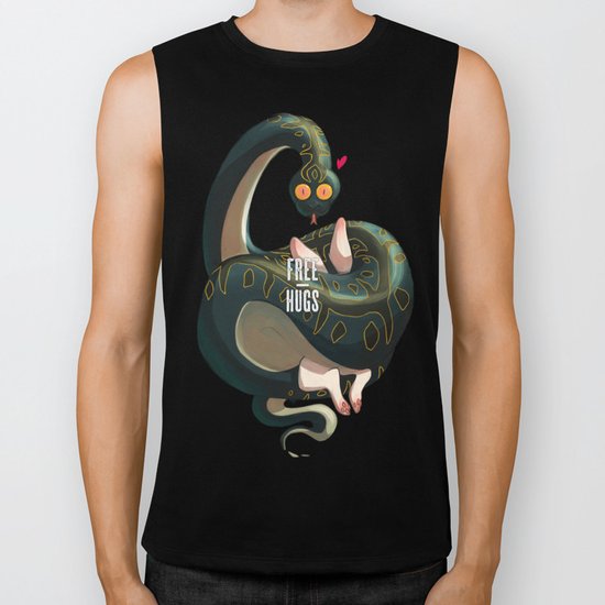 Free hugs Biker Tank