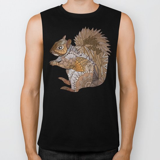 Woodland Squirrel Biker Tank