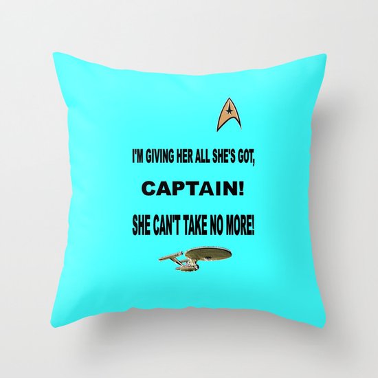 Scotty says Throw Pillow