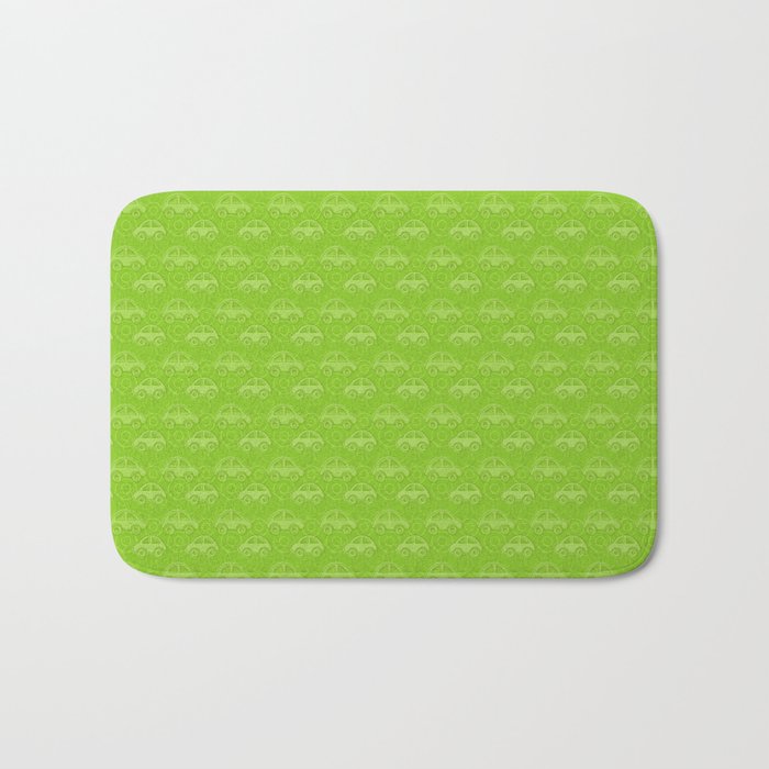 children's pattern-pantone color-solid color-green Bath Mat