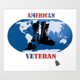 American Veteran Art Print