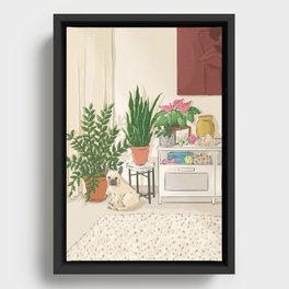 The Living Room Framed Canvas