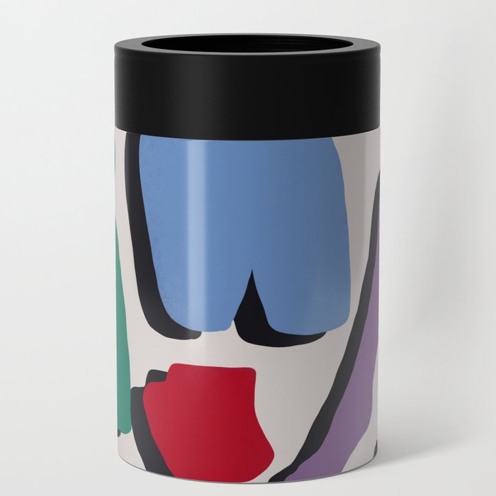 Mannequin cut out abstract Can Cooler