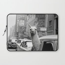 Llama Riding In Taxi Laptop Sleeve