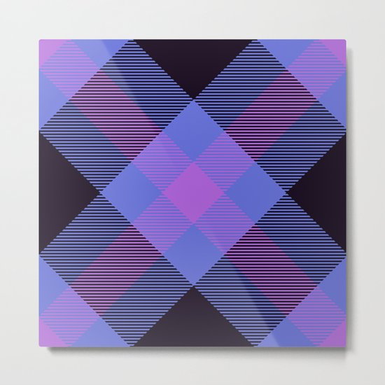 Tartan Pattern Metal Print