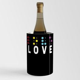 Visually Impaired Dots Love Braille Wine Chiller