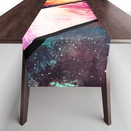 Space collage: deep space Table Runner