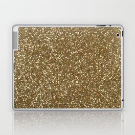golden glitter Laptop Skin