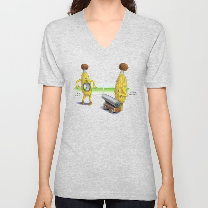 Corn Hole/Corn Whole V Neck T Shirt