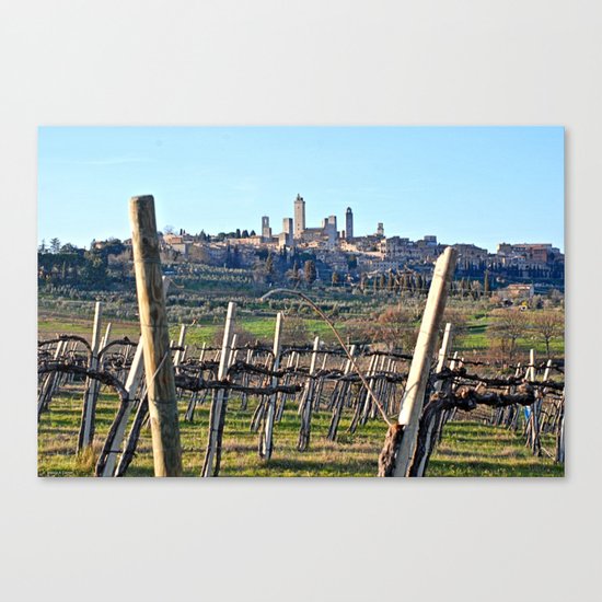 Tuscany's Town of Fine Towers Canvas Print